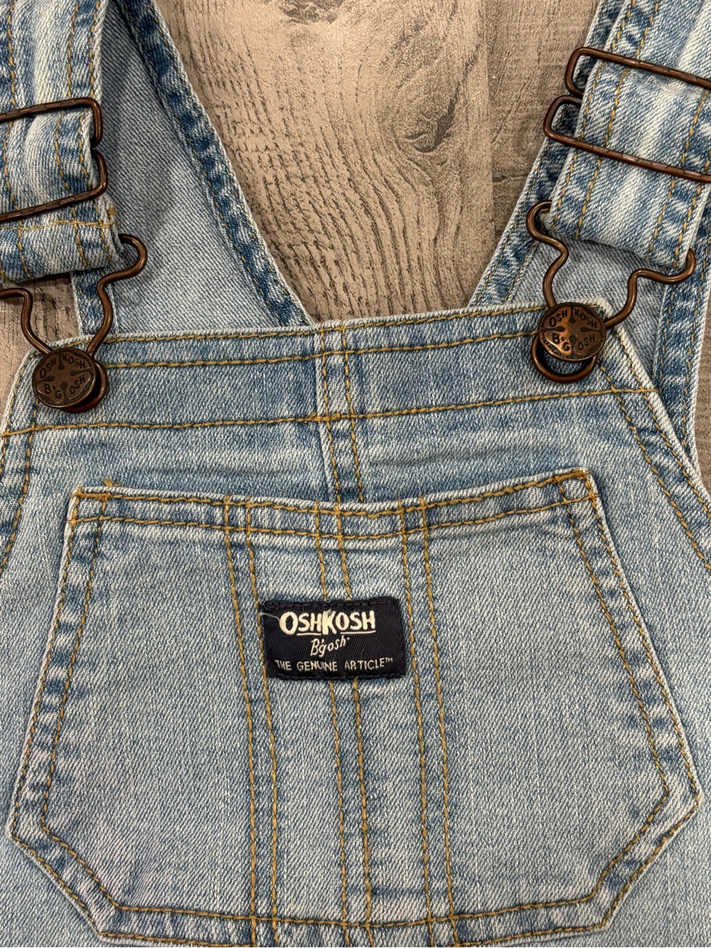 OshKosh B'gosh Light Blue Denim Overalls Size 4T